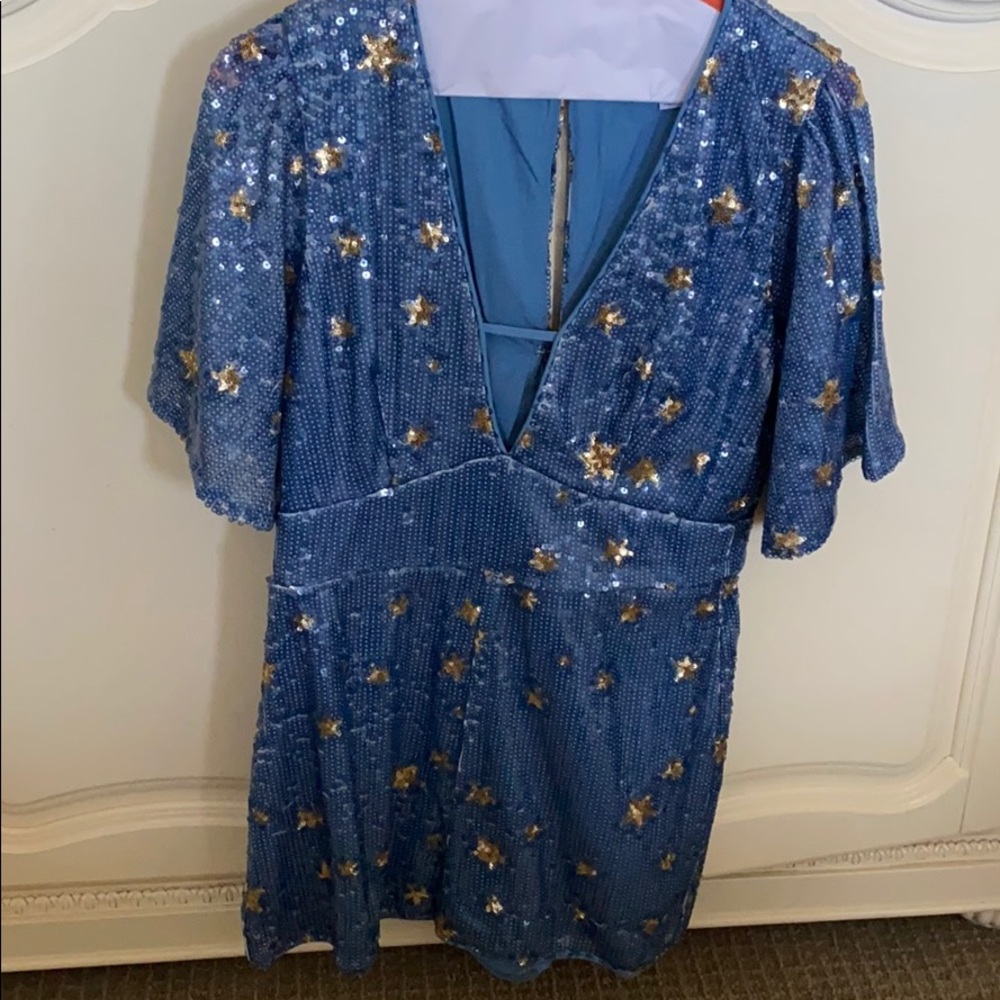 Sequin Star romper size s